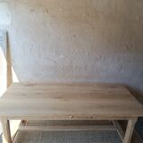 Solid wood farmhouse table