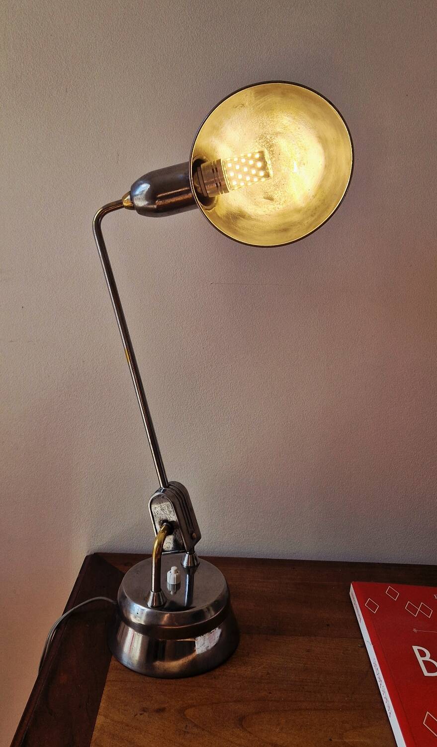 JUMO 600 Lamp - Vintage Chrome - 1940s