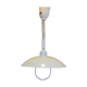 Vintage Delmas adjustable height white pendant light