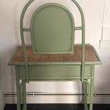 Rattan dressing table with mirror