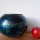 Glossy glass round vase by Jean Noêl Bouillet