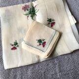 Old tablecloth and 6 organza towels