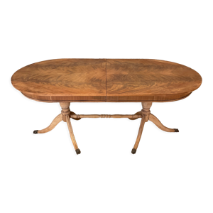 table ovale vintage bois - brut