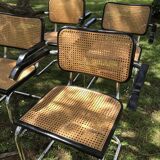 4 chairs B64 Cesca by Marcel Breuer