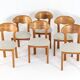 Lot de 6 chaises design danoises Juul Kristensen en teck