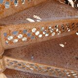 20th century cast iron spiral staircase