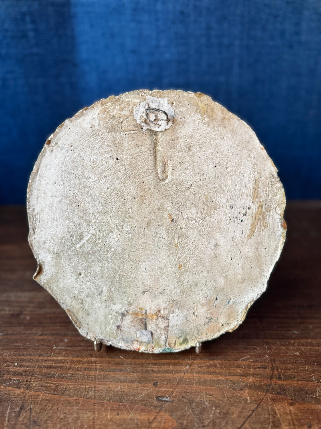 Gothic Revival plaster wall decoration Mascaron from the late 19th/early 20th century.