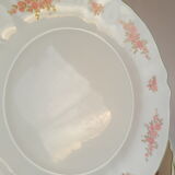 Set of 6 flat plates Arcopal vintage floral decoration
