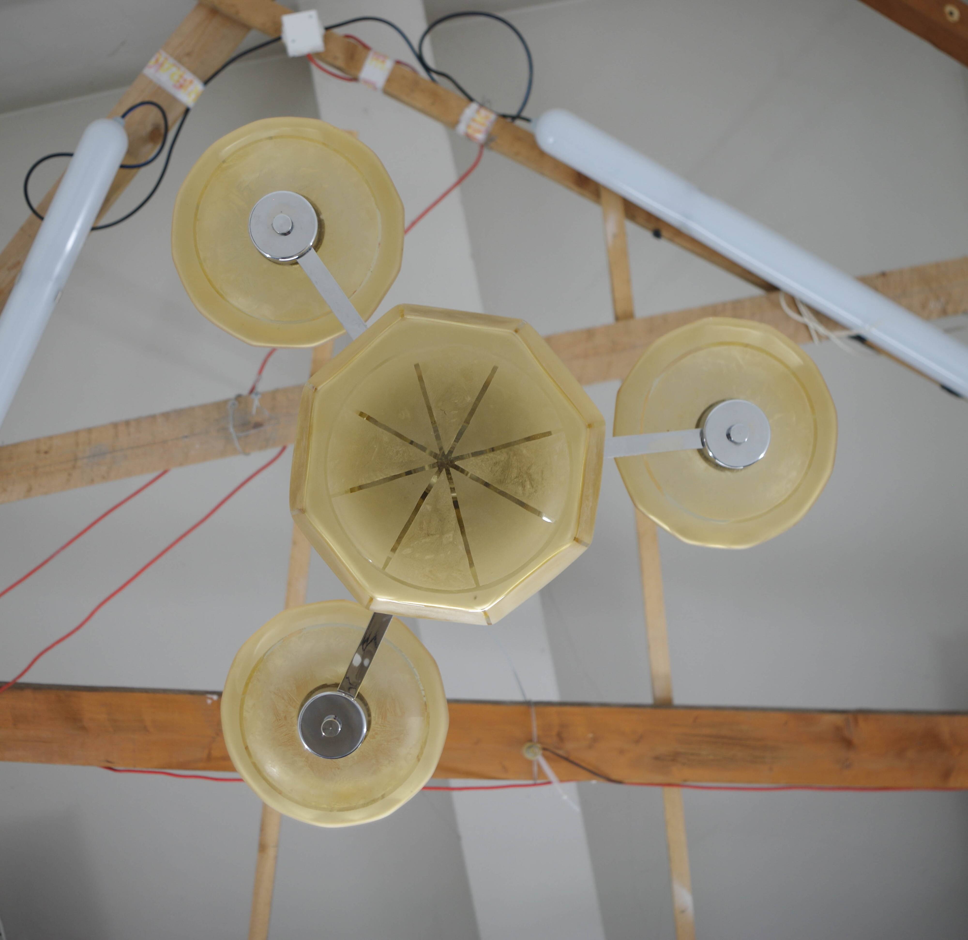 Art Deco Chandelier, 1940s