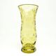 Art Deco vase, yellow crystal, designed by J. Hoffmann, Moser, Czechoslovakia, 1950s