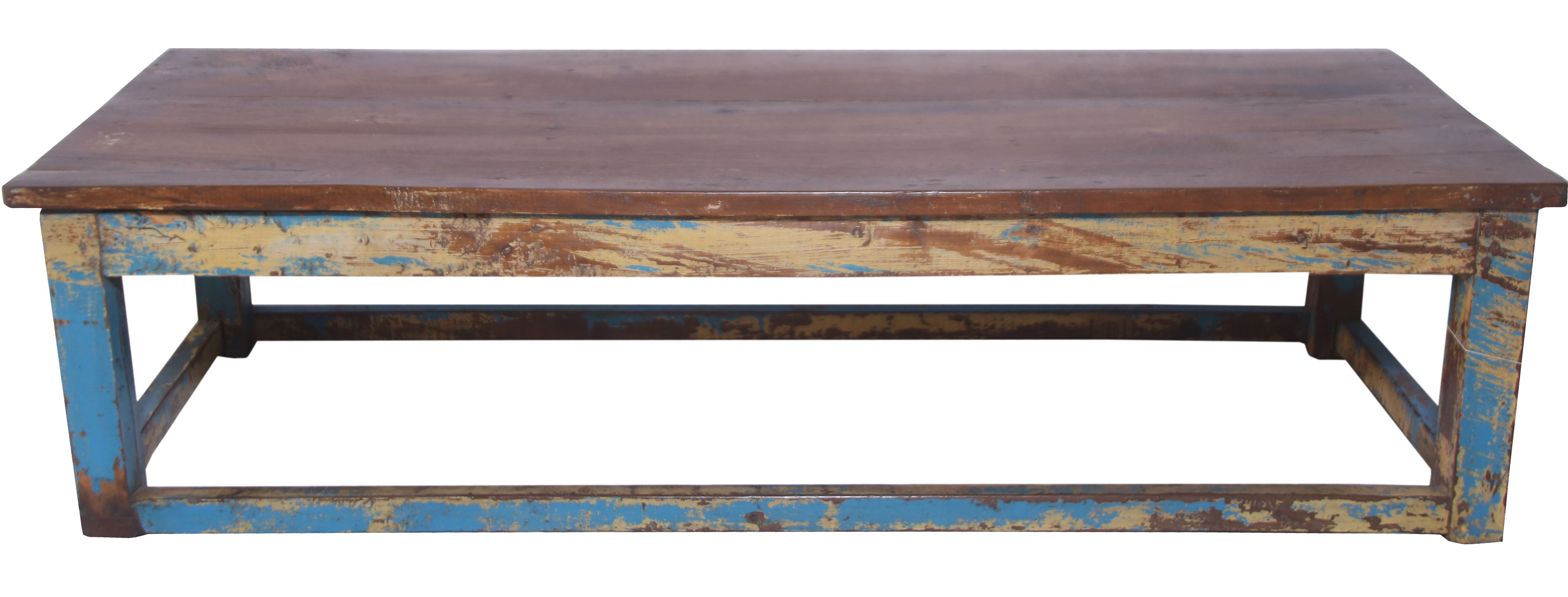 Table basse en teck birman ancien