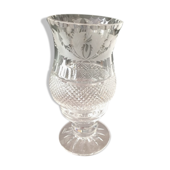 Crystal candlestick and crystal glass edinburgh scotland