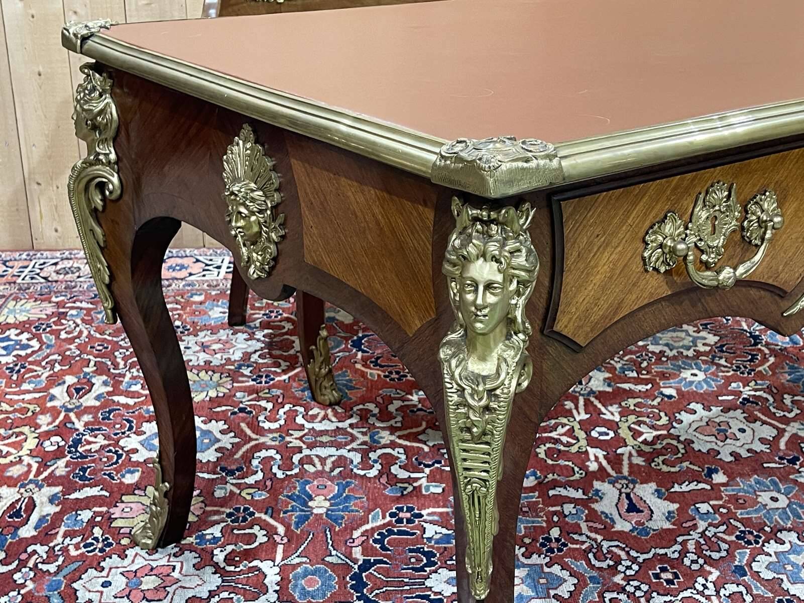 Regency style desk and armchair from the Napoleon III period - late 19th century