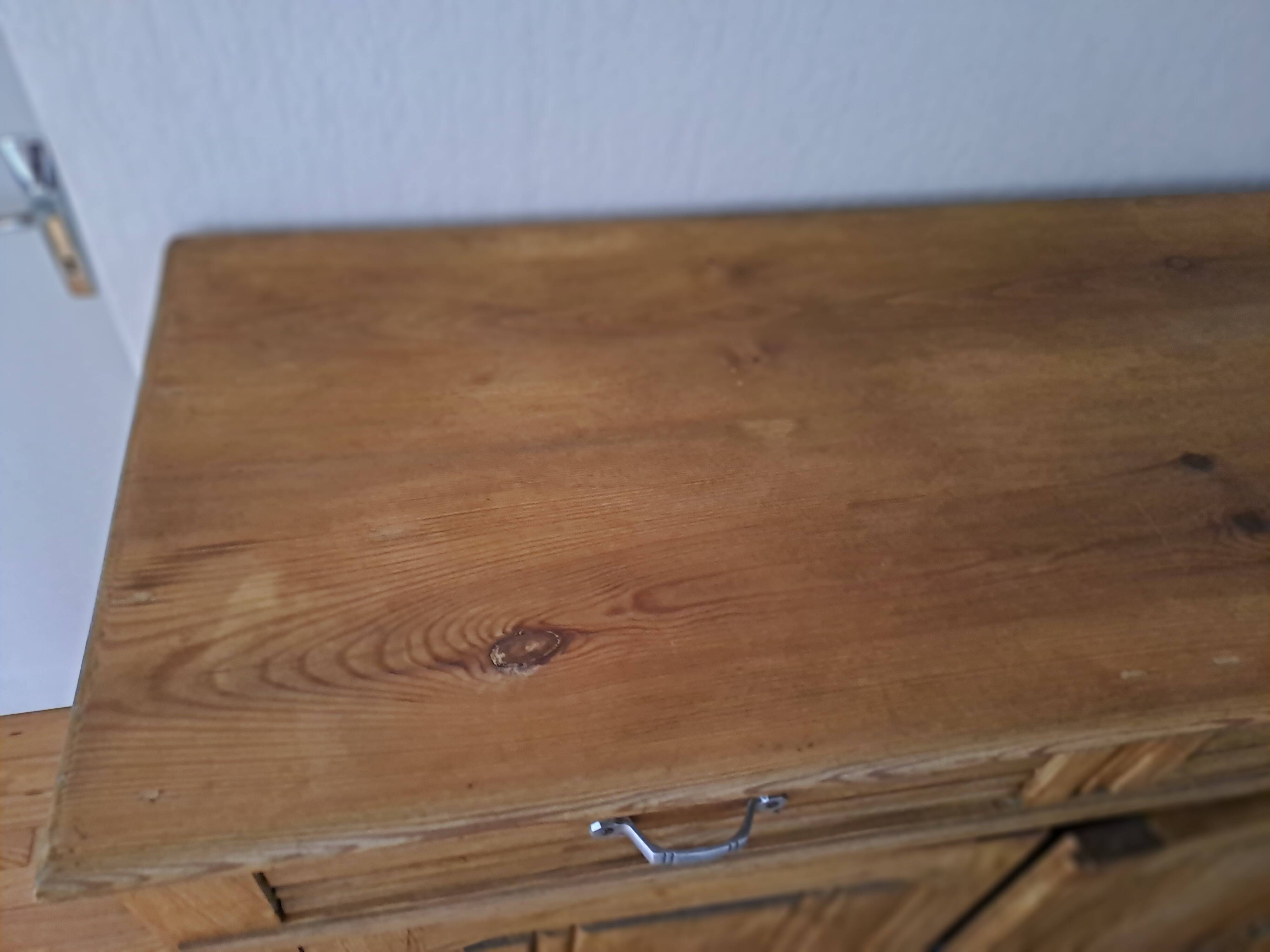 Old Parisian sideboard in raw wood