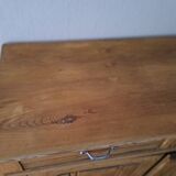 Old Parisian sideboard in raw wood