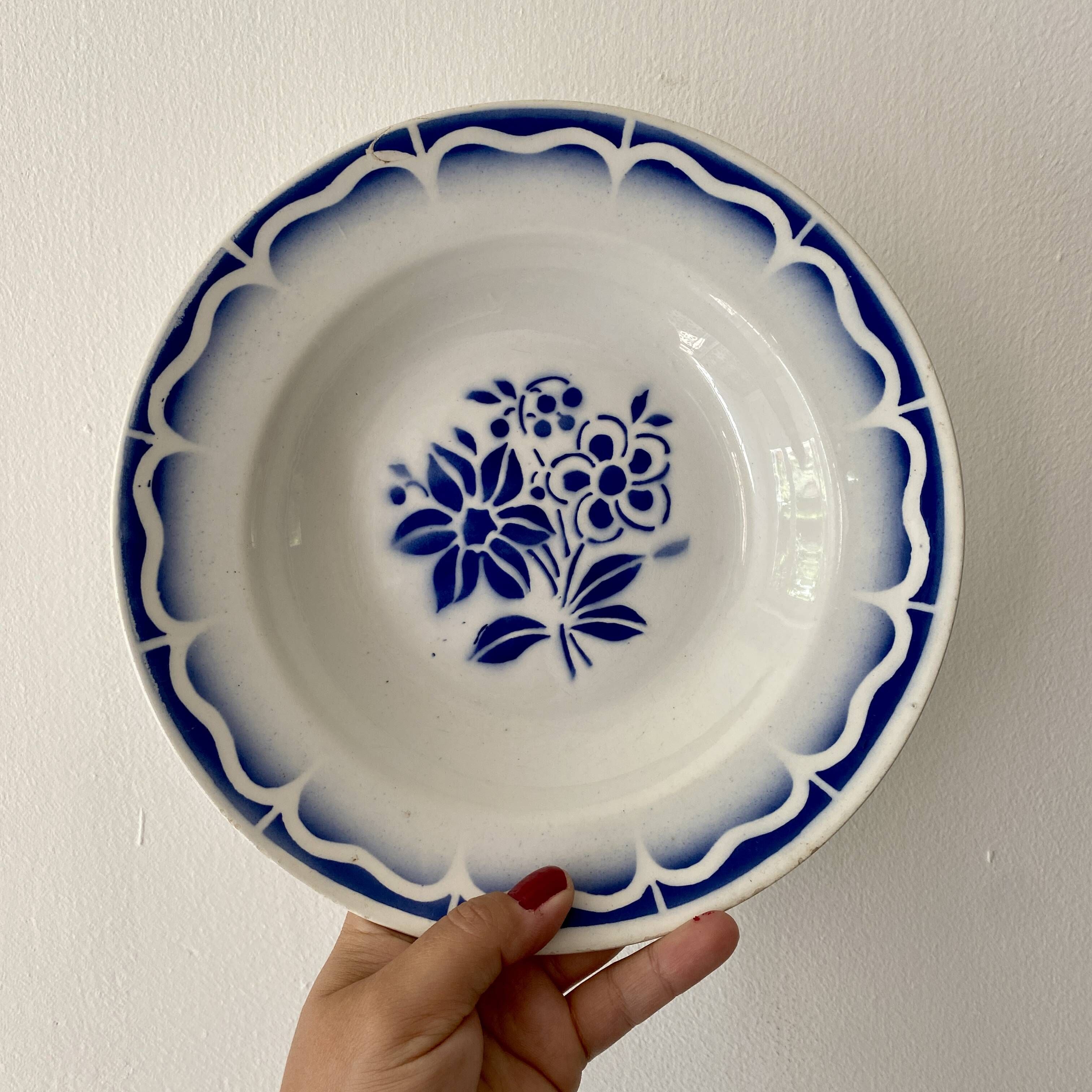 Lot de 6 assiettes creuses vintage dépareillées