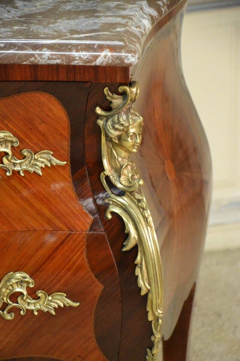 20th century Regency marquetry commode