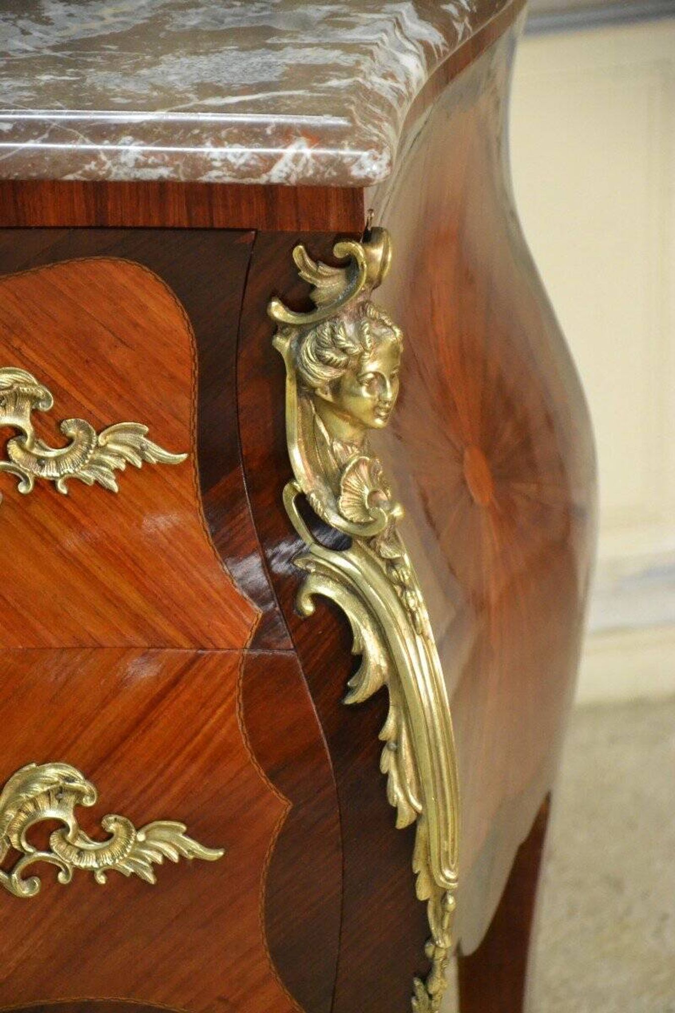 20th century Regency marquetry commode
