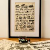 Lithograph on stagecoaches and carriages from 1897