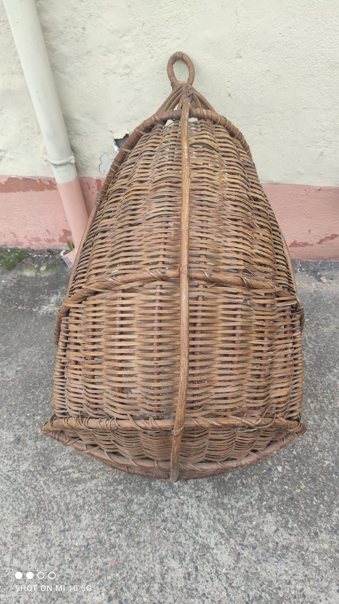 Rattan hanging egg chair