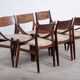 Dining Chairs in Rosewood by Vestervig Erikson for Brdr. Tromborg, 1960s, Set of 6