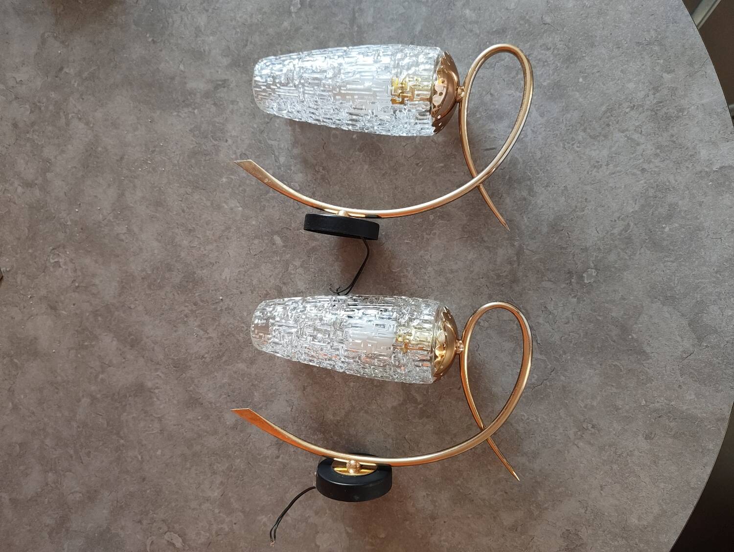 Pair of vintage wall sconces