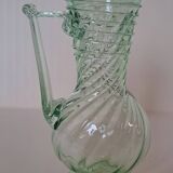 Signed spun glass vase