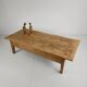 Antique 19th century French farmhouse oak coffee table