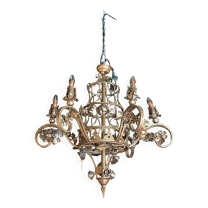 Lustre guirlandes de - fleurs