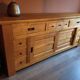 Solid oak sideboard, ideal for farmhouses or country homes, thick wood