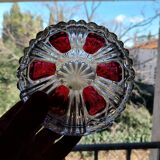 Ancienne bonbonnière et flacon art déco en cristal Henkel