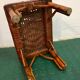 Tabouret en rotin vintage