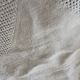 Set of 16 table napkins and an old floral damask tablecloth.
