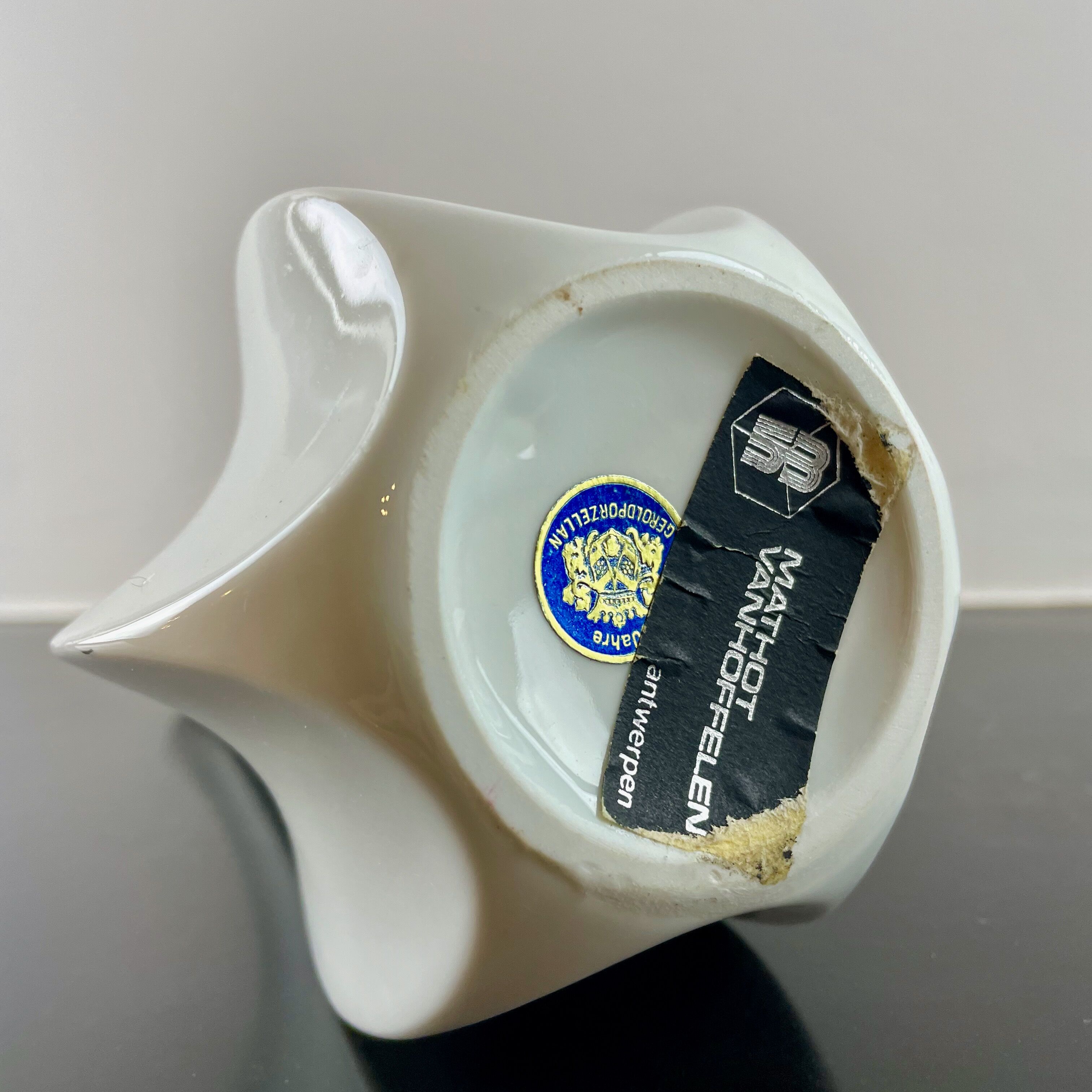 Drop-shaped vase Gerold Porzellan, Bavaria, West Germany