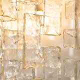 Carlo Nason, sculptural lace glass wall lamp, 1970s