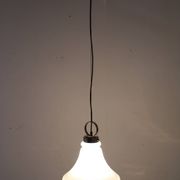 Suspension italienne en verre, années 1970