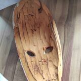 Masque type africain rouge uni
