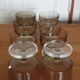 Set of eight glasses