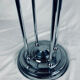 Art Deco Bauhaus style side table/pedestal table in wood and chrome-plated metal