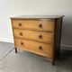 1940s vintage small Georgian style oak chest of drawers