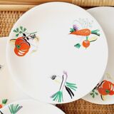 Set of 6 small plates KG Lunéville