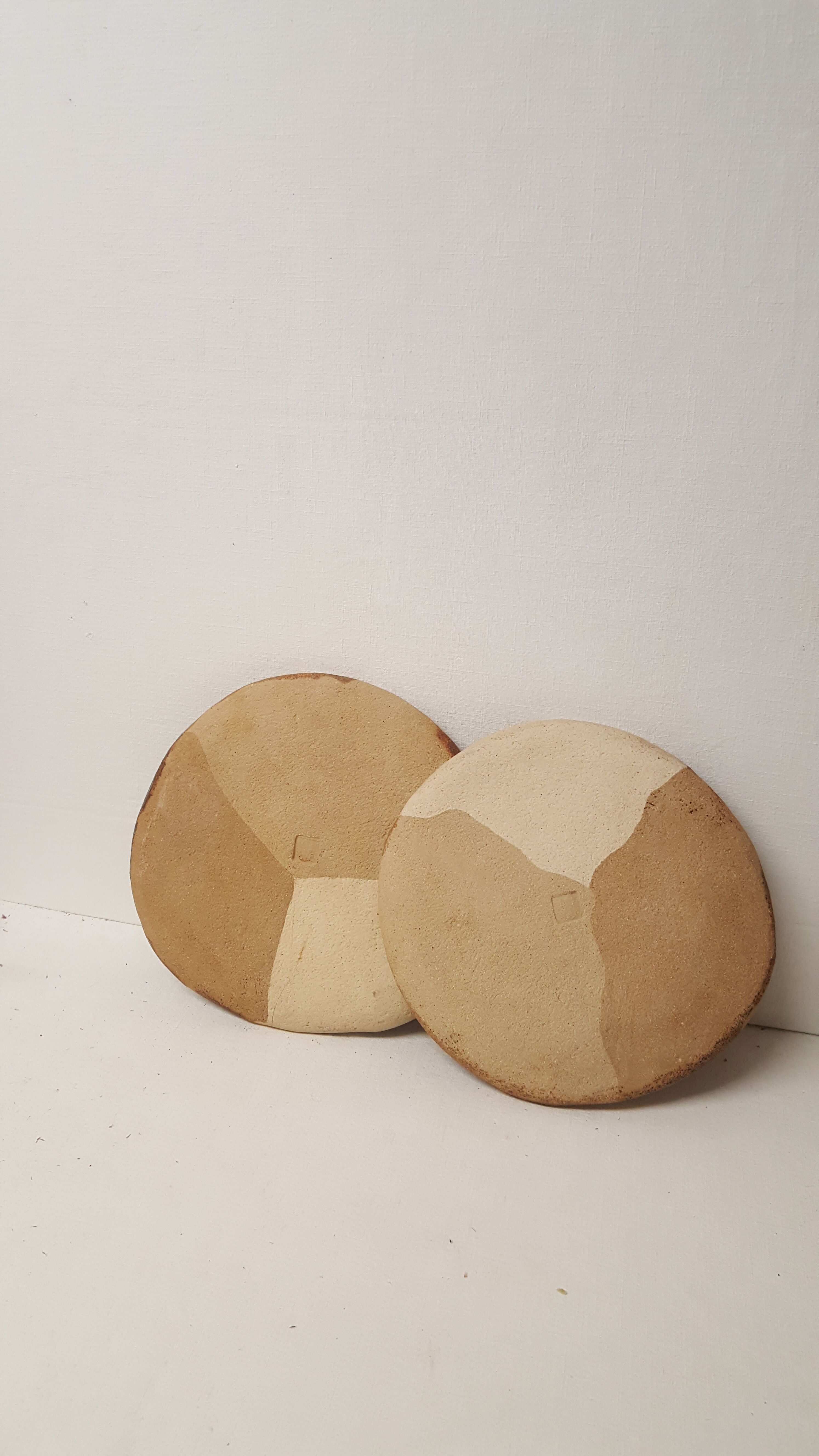 Duo d'assiettes terre cuite 3 couleurs