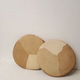 Duo of terracotta plates 3 colors