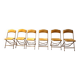 6 vintage opera folding chairs