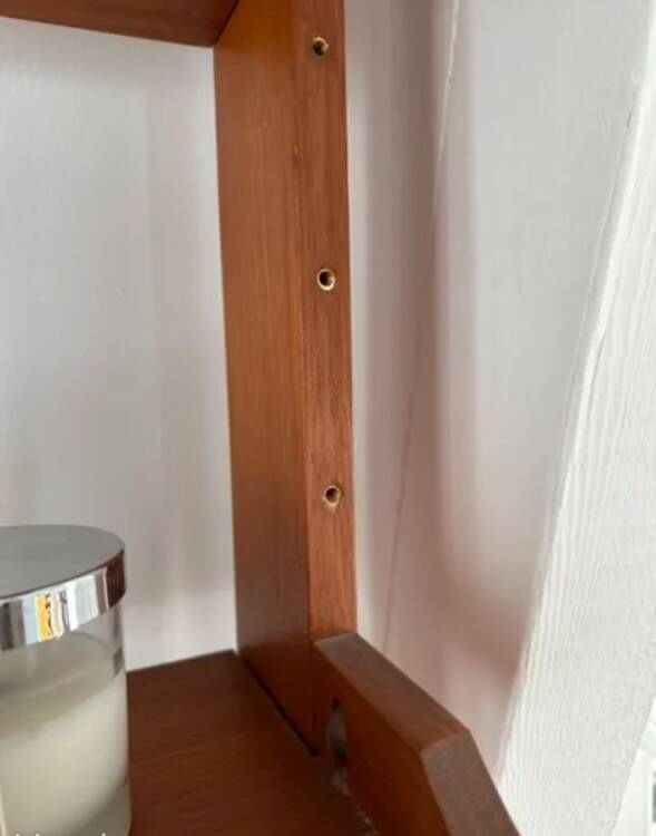 Vintage teak shelf/secretary