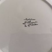 Small Saint Clement ceramic plate with pear fruit decor