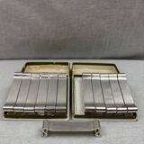 Christofle Arabesque model - 12 silver-plated knife rests in excellent condition with box.