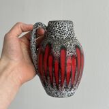 Small textured ceramic pitcher or vase