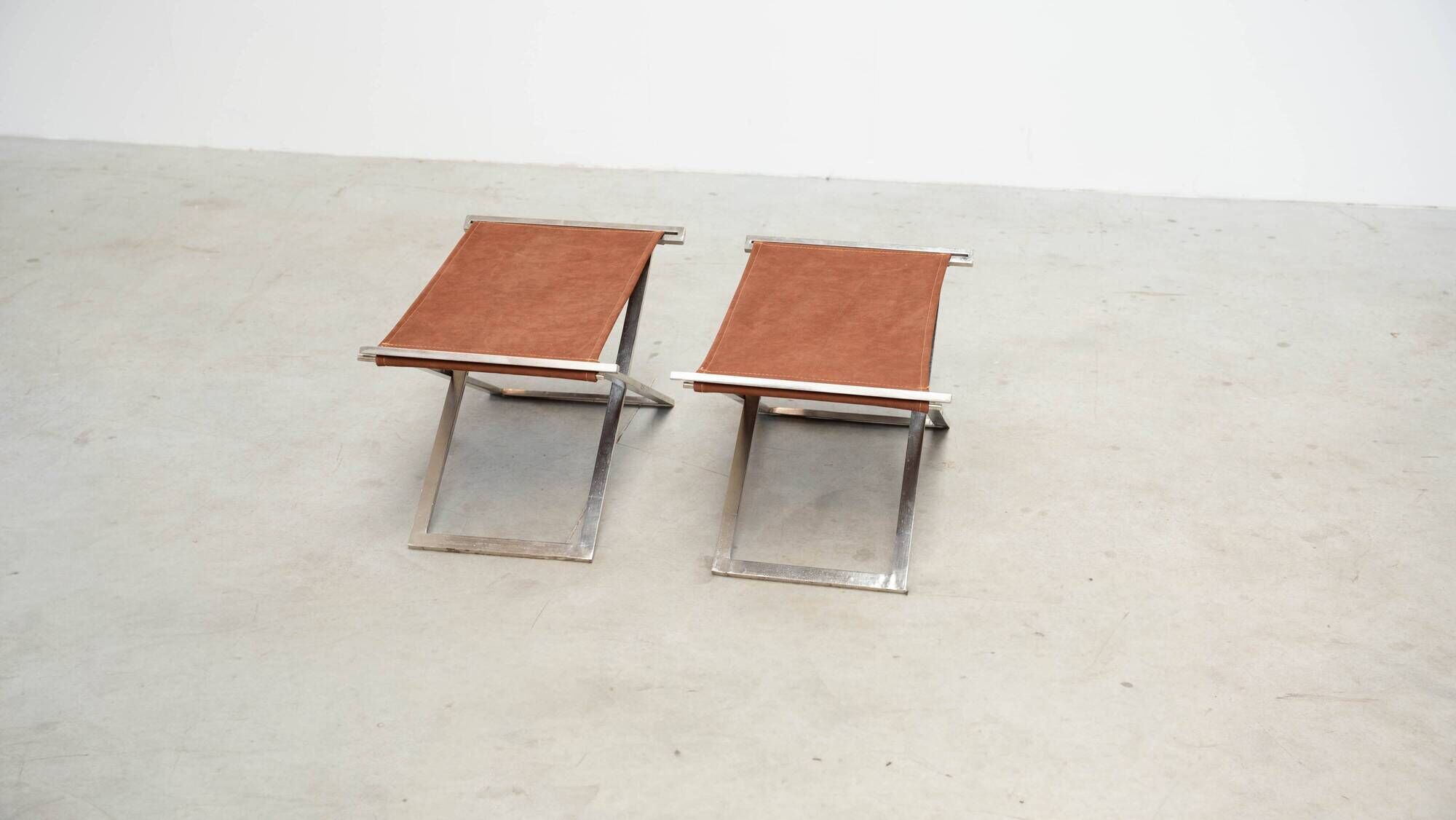 Pair of folding stools by Michael Christensen