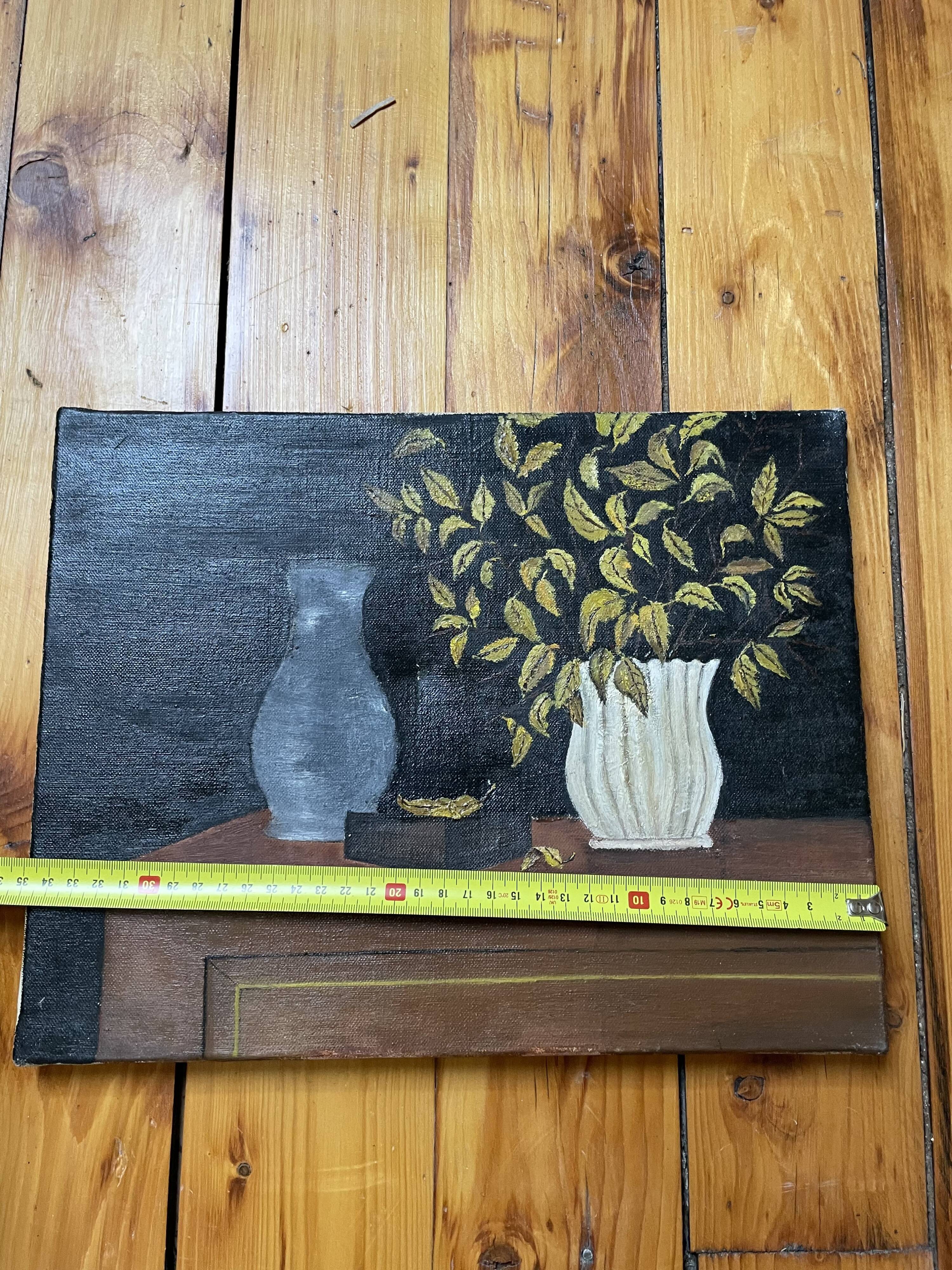 Nature morte, huile toile